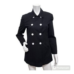 SAKS FIFTH AVE THE WORKS Black Jacket Size 4